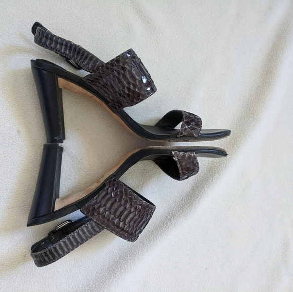 stuart WEITZMAN snakeskin slingback bander strappy sandals 5.5 - Picture 4 of 10